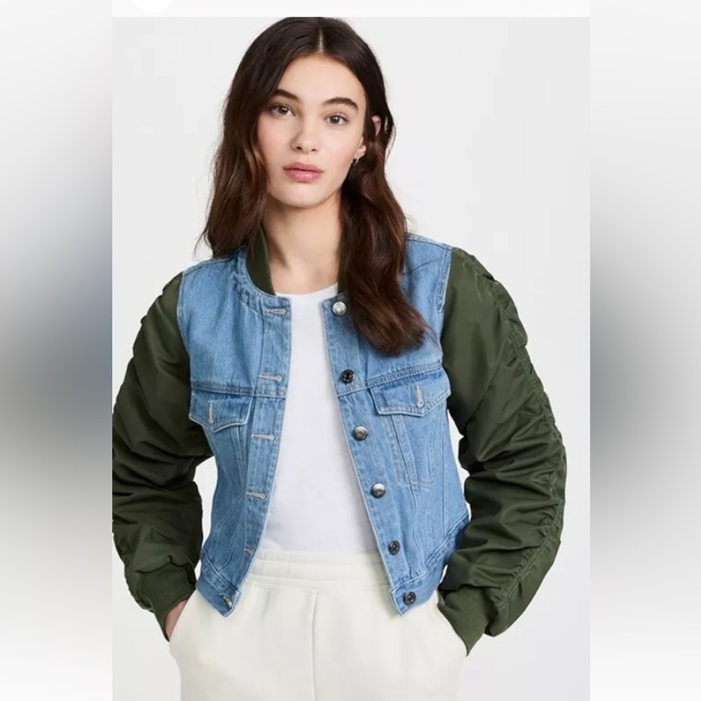 Emelia Mixed-Media Jacket